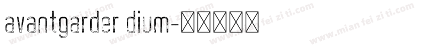 avantgarder dium字体转换